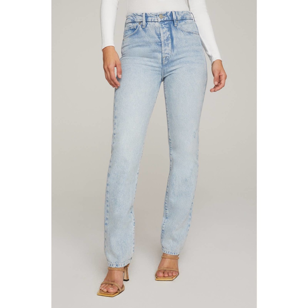 NWT Good American Good Boy Jean Blue643 4 / 27